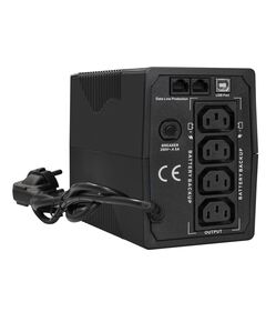 Купить Источник бесперебойного питания Exegate Power Back BNB-1000 1000VA, LED, AVR, RJ45/11, USB, Black [EX292784RUS], изображение 2 в компании Зеон