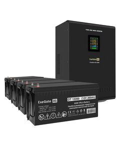 Купить Комплект системы бесперебойного питания Exegate FineSine SX-5000 5000VA/3500W, цветной LCD-дисплей, AVR, 2*Schuko+клеммы, линейно-интерактивный, крепление настенное [EX296676RUS] в компании Зеон