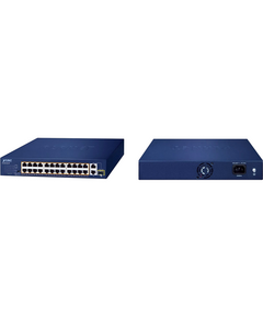 Купить Коммутатор Planet FGSD-2621P 24-Port 10/100TX 802.3at PoE + 2-Port 10/100/1000T + 1-Port shared 1000X SFP Unmanaged в компании Зеон