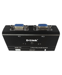 Купить Коммутатор D-link KVM-121/B1A 2-port KVM Switch, VGA+PS/2 ports, изображение 2 в компании Зеон