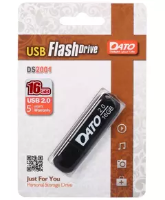 Купить USB накопитель Dato 16Gb USB2.0 черный [DS2001-16G] в компании Зеон