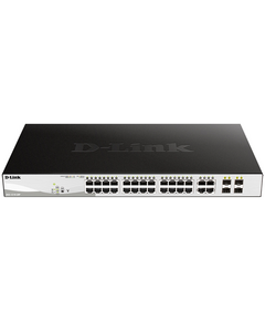 Купить Коммутатор D-link DGS-1210-28P/FL1A Managed L2 Switch 24x1000Base-T PoE, 4xCombo 1000Base-T/SFP, PoE Budget 193W, Surge 6KV, CLI в компании Зеон