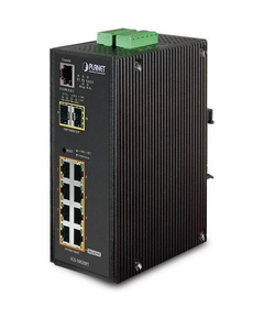 Купить Коммутатор Planet IGS-10020PT IP30 L2+ SNMP Manageable 8-Port Gigabit POE(Af) Switch + 2-Port Gigabit SFP Industrial Switch (-40 to 75 C) в компании Зеон