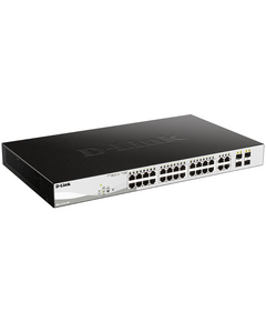 Купить Коммутатор D-link DGS-1210-28P/FL1A Managed L2 Switch 24x1000Base-T PoE, 4xCombo 1000Base-T/SFP, PoE Budget 193W, Surge 6KV, CLI, изображение 2 в компании Зеон