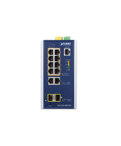 Купить Коммутатор управляемый Planet IGS-5225-8P2T2S IP30 Industrial L2+/L4 8-Port 1000T 802.3at PoE + 2-Port 10/100/1000T + 2-Port 100/1000X SFP, изображение 2 в компании Зеон