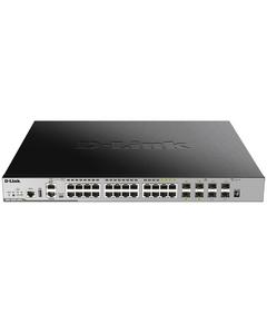 Купить Коммутатор D-link DGS-3630-28PC/A2ASI Managed L3 Stackable Switch 20x1000Base-T PoE, 4x10GBase-X SFP+, 4xCombo 1000Base-T PoE/SFP, PoE Budget 370W (740W with DPS-700), Surge 6KV, CLI, 1000Base-T Management, RJ45 Console, mini-USB Console, USB, RPS, Alarm , изображение 2 в компании Зеон