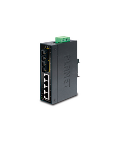 Купить Коммутатор для монтажа в DIN рейку Planet ISW-621TS15 IP30 Slim Type 4-Port Industrial Ethernet Switch + 2-Port 100Base-FX(15KM) (-40 - 75 C) в компании Зеон