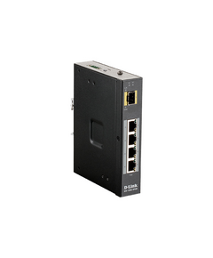 Купить Коммутатор неуправляемый D-link DIS-100G-5PSW/A1A Industrial Switch 4x1000Base-T PoE, 1x1000Base-X SFP, PoE Budget up to 120W, Surge 2KV, DIN-Rail, metal case IP30, -40 to 75°C, only DC power, w/o power supply, изображение 2 в компании Зеон