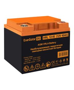 Купить Аккумулятор Exegate HRL 12-45 12V, 45Ah, под болт М6 [EX285666RUS] в компании Зеон