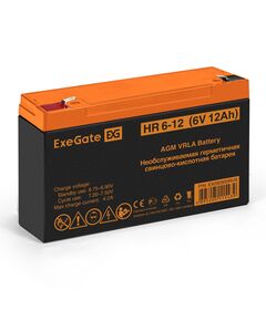 Купить Аккумулятор для UPS Exegate HR 6-12 6V, 12Ah [EX282955RUS] в компании Зеон