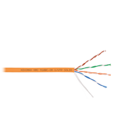 Купить Кабель Nikomax NMC 9100C-OR U/UTP 4 пары, Кат.5e (Класс D), тест по ISO/IEC, 100МГц, одножильный, BC (чистая медь), 24AWG (0,52мм), полимерный материал нг(А)-HF, внутренний, оранжевый, 305м, изображение 5 в компании Зеон