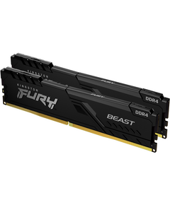 Купить Память оперативная Kingston FURY Beast Black 8Gb Kit 2*4Gb 3200MHz DDR4 CL16 DIMM [KF432C16BBK2/8], изображение 2 в компании Зеон