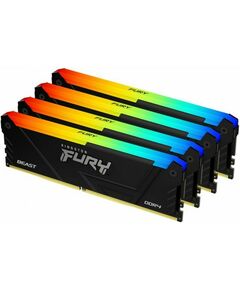 Купить Память оперативная Kingston FURY Beast RGB 64GB Kit 4*16Gb 3200MHz DDR4 CL16 DIMM [KF432C16BB12AK4/64] в компании Зеон