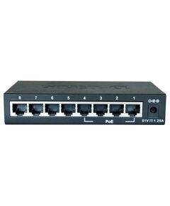 Купить Сетевой коммутатор D-link DES-1008P/C1A Unmanaged Switch 8x100Base-TX (4x100Base-TX PoE), PoE Budget 52W, metal case, изображение 2 в компании Зеон