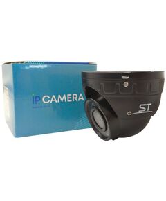 IP-камеры: Купольная IP-камера уличная ST ST-S4501 с ИК подсветкой до 30 м, 1/2.7", 2.8mm (Гор.103° /Верт. 50°/ Диаг. 114°), металл, встроенный микрофон, черная фотографии