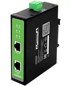 Купить Инжектор PoE Digma DNP30W48GDXM 10/100/1000BASE-T, 30Вт, 37-57В(DC) в компании Зеон