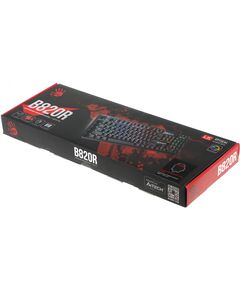 Купить Клавиатура A4-Tech Bloody B820R RED SWITCH Механическая, черный, USB, for gamer, LED, изображение 12 в компании Зеон