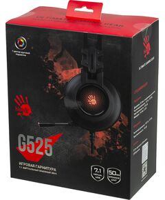 Купить Наушники с микрофоном A4-Tech Bloody G525 BLACK Черный, 2 м, мониторные, оголовье, изображение 10 в компании Зеон