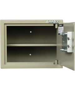 Купить Сейф мебельный Brabix D-24m 240х310х260 мм, 7 кг, ключевой замок, крепление к стене, изображение 3 в компании Зеон