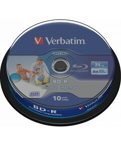 Купить BD-R-диски Verbatim 25Gb 6x Cake Box (10шт) Printable [43804] в компании Зеон