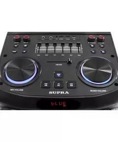 Купить Минисистема Supra SMB-1300 200Вт, FM, USB, BT, micro SD, черный, изображение 7 в компании Зеон