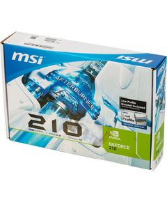 Купить Видеокарта MSI GeForce 210 1Gb 64bit DDR3 DVIx1 HDMIx1 CRTx1 [N210-1GD3/LP], изображение 6 в компании Зеон