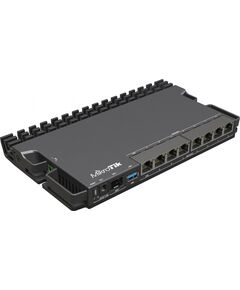 Купить Маршрутизатор Mikrotik RB5009UPr+S+IN CPU ARM64, 4 ядра 350-1400MHZ, 1GB RAM, 7*1Gbit RJ45, 1*2.5gbit RJ45, PoE out 1-7port, изображение 3 в компании Зеон