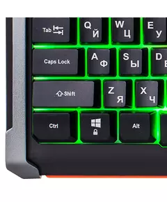 Купить Клавиатура Oklick 710G BLACK DEATH Черный/серый, USB, Multimedia for gamer, LED [476393], изображение 15 в компании Зеон