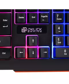 Купить Клавиатура Oklick 710G BLACK DEATH Черный/серый, USB, Multimedia for gamer, LED [476393], изображение 18 в компании Зеон