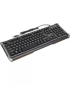 Купить Клавиатура Oklick 710G BLACK DEATH Черный/серый, USB, Multimedia for gamer, LED [476393], изображение 20 в компании Зеон