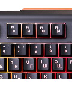 Купить Клавиатура Oklick 717G BLACK DEATH Черный/серый, USB, Multimedia for gamer, LED [476395], изображение 12 в компании Зеон