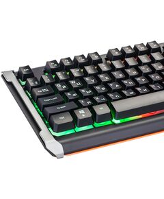 Купить Клавиатура Oklick 717G BLACK DEATH Черный/серый, USB, Multimedia for gamer, LED [476395], изображение 14 в компании Зеон