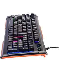 Купить Клавиатура Oklick 717G BLACK DEATH Черный/серый, USB, Multimedia for gamer, LED [476395], изображение 16 в компании Зеон