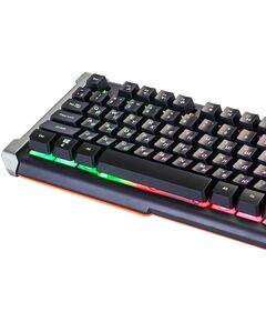 Купить Клавиатура Oklick 717G BLACK DEATH Черный/серый, USB, Multimedia for gamer, LED [476395], изображение 20 в компании Зеон