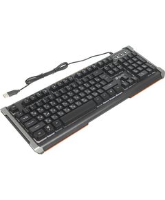 Купить Клавиатура Oklick 717G BLACK DEATH Черный/серый, USB, Multimedia for gamer, LED [476395], изображение 21 в компании Зеон