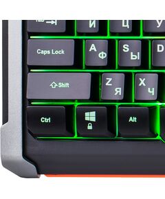 Купить Клавиатура Oklick 717G BLACK DEATH Черный/серый, USB, Multimedia for gamer, LED [476395], изображение 25 в компании Зеон