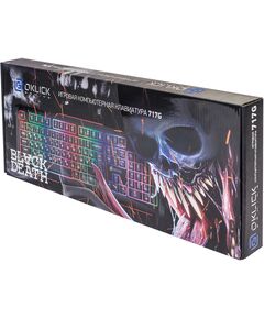 Купить Клавиатура Oklick 717G BLACK DEATH Черный/серый, USB, Multimedia for gamer, LED [476395], изображение 26 в компании Зеон