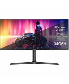 Купить Монитор Hisense 34G6H 34", VA, LED, 3440x1440, HDMI, черный, 7.6кг, изображение 4 в компании Зеон