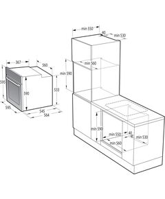 Купить Духовой шкаф Gorenje BO6725E02WG белый/нержавеющая сталь, изображение 2 в компании Зеон