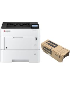 Купить Принтер лазерный Kyocera Ecosys P3150dn A4 Duplex Net белый, в комплекте: + картридж, изображение 3 в компании Зеон