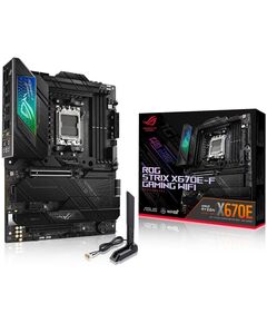 Купить Материнская плата Asus ROG STRIX X670E-F GAMING WIFI AM5 AMD X670 4xDDR5 ATX AC`97 8ch(7.1) 2.5Gg RAID+HDMI+DP в компании Зеон