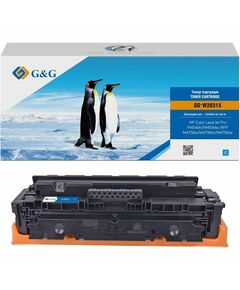 Купить Тонер-картридж G&G GG-W2031X голубой для HP Color LaserJetPro M454dn/dw, MFP479dw/fdn/fdw (6000 стр) в компании Зеон