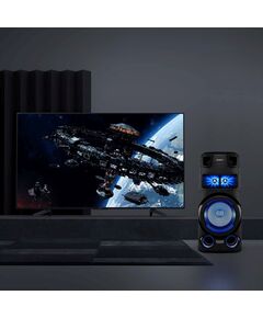 Купить Минисистема Sony MHC-V73D CD/CDRW/DVD/DVDRW, FM, USB, BT, черный, изображение 2 в компании Зеон