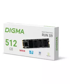 Купить SSD-накопитель Digma 512Gb Run S9 SATA-III M.2 2280 [DGSR1512GS93T], изображение 8 в компании Зеон