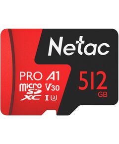 Купить Карта памяти microSDXC Netac 512Gb P500 Extreme Pro + адаптер [NT02P500PRO-512G-R] в компании Зеон