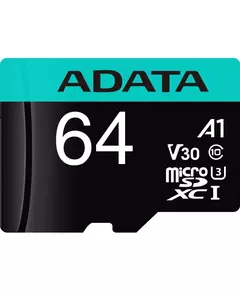 Купить Карта памяти microSDXC AData 64Gb Premier Pro + адаптер [AUSDX64GUI3V30SA2-RA1], изображение 2 в компании Зеон