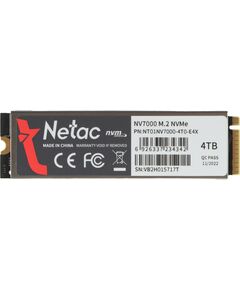 Купить SSD-накопитель Netac 4Tb NV7000 PCIe 4.0 x4 M.2 2280 [NT01NV7000-4T0-E4X], изображение 3 в компании Зеон