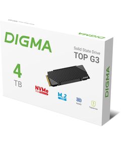 Купить SSD-накопитель Digma 4Tb Top G3 PCIe 4.0 x4 M.2 2280 [DGST4004TG33T], изображение 4 в компании Зеон