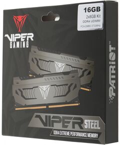 Купить Оперативная память Patriot Viper Steel Gaming 16Gb Kit 2x8Gb DDR4 3733MHz PC4-29800 CL17 DIMM 288-pin 1.35В single rank с радиатором RTL [PVS416G373C7K], изображение 5 в компании Зеон