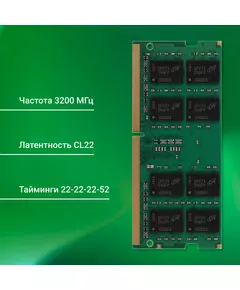 Купить Модуль памяти Digma 16Gb DDR4 3200MHz PC4-25600 CL22 SO-DIMM 260-pin 1.2В dual rank RTL [DGMAS43200016D], изображение 14 в компании Зеон